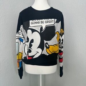 Disney Women's Black Graphic Sweatshirt